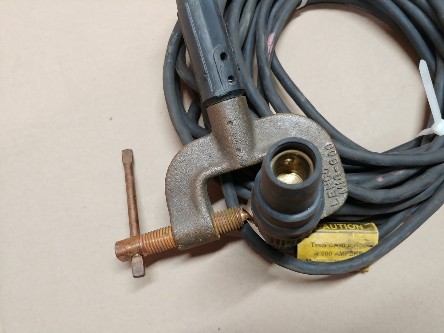 AMI Arc Machines 50 FT Cable, Ground C-Clamp 200A For M227 P/N 13B270805-01