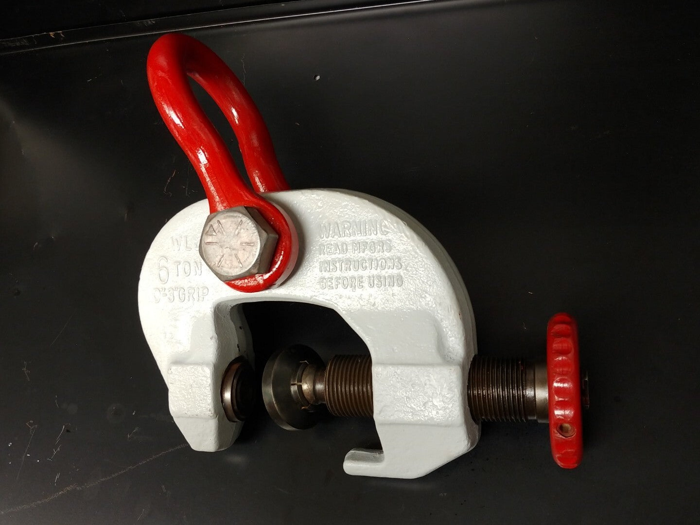 Merrill Campbell SAC 6-Ton Screw Plate Clamp 0 To 3 in. Made In USA