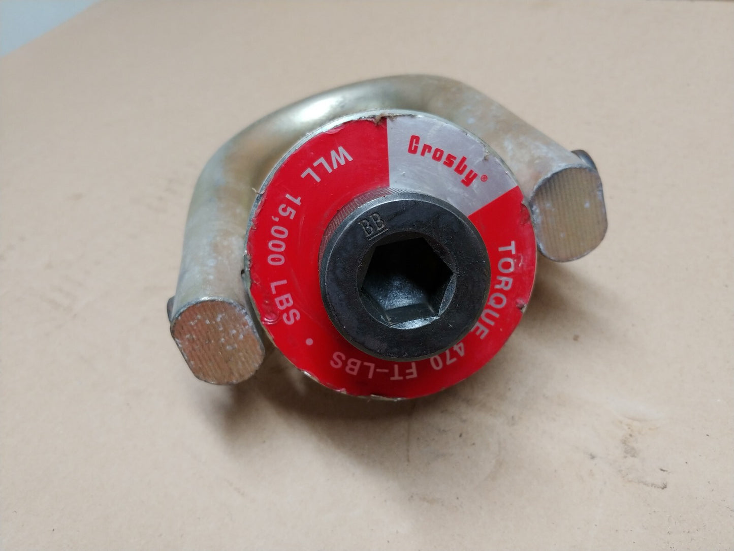 Crosby Swivel Hoist Ring WLL 15,000 LB, 1-1/4 - 7 TPI 2.21" Proj. 1016975 HR-125