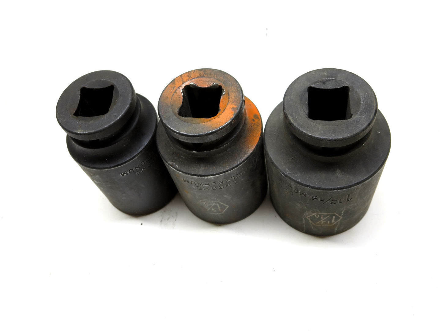 LOT OF 3 PCS GearWrench 3/4 DR Deep Impact Sockets 1-1/2, 1-5/8, 1-13/16 in.