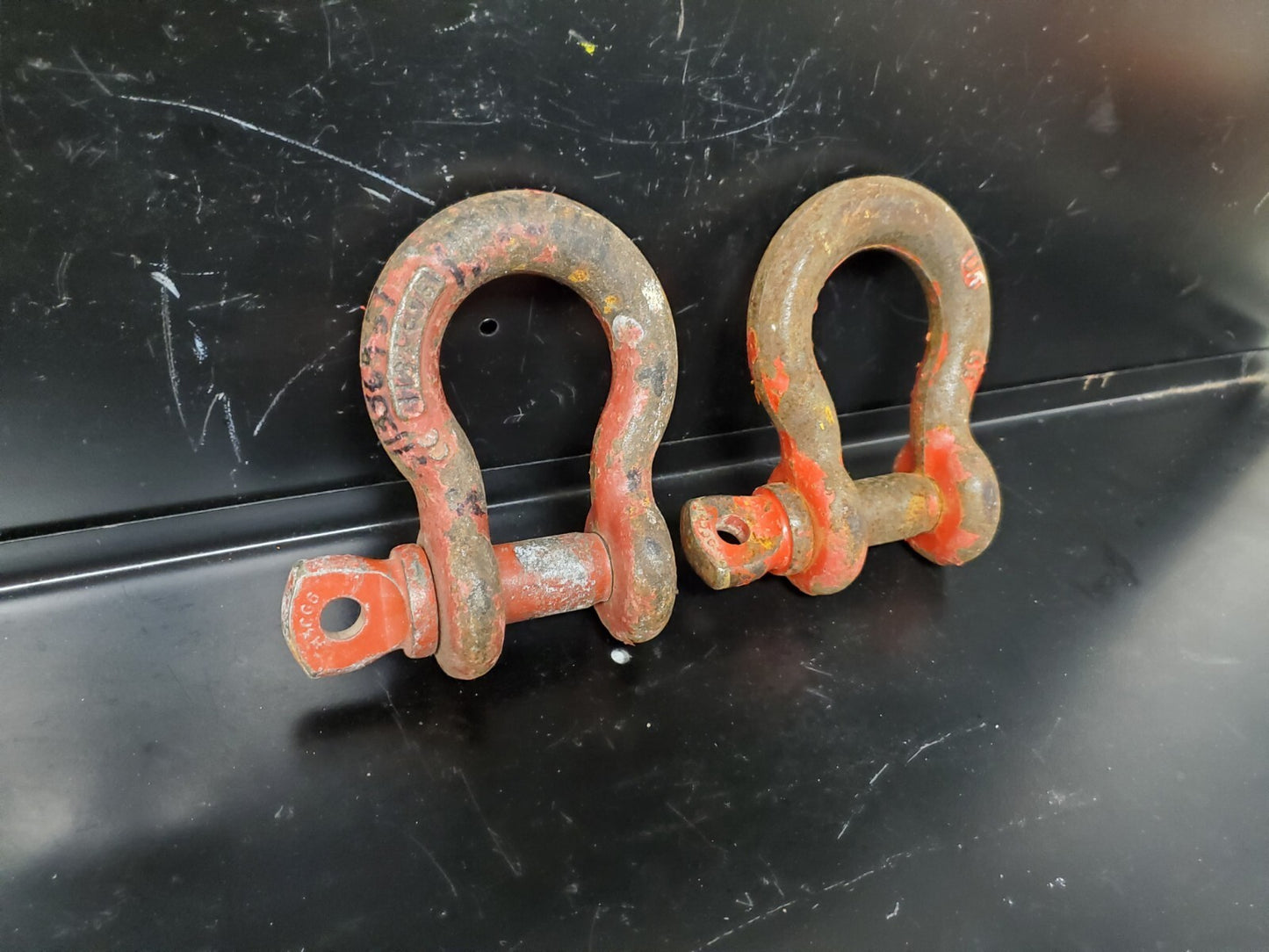 Lot of 2 ea. Crosby 7/8 in. Screw Pin Anchor Shackles 6-1/2 Ton UK