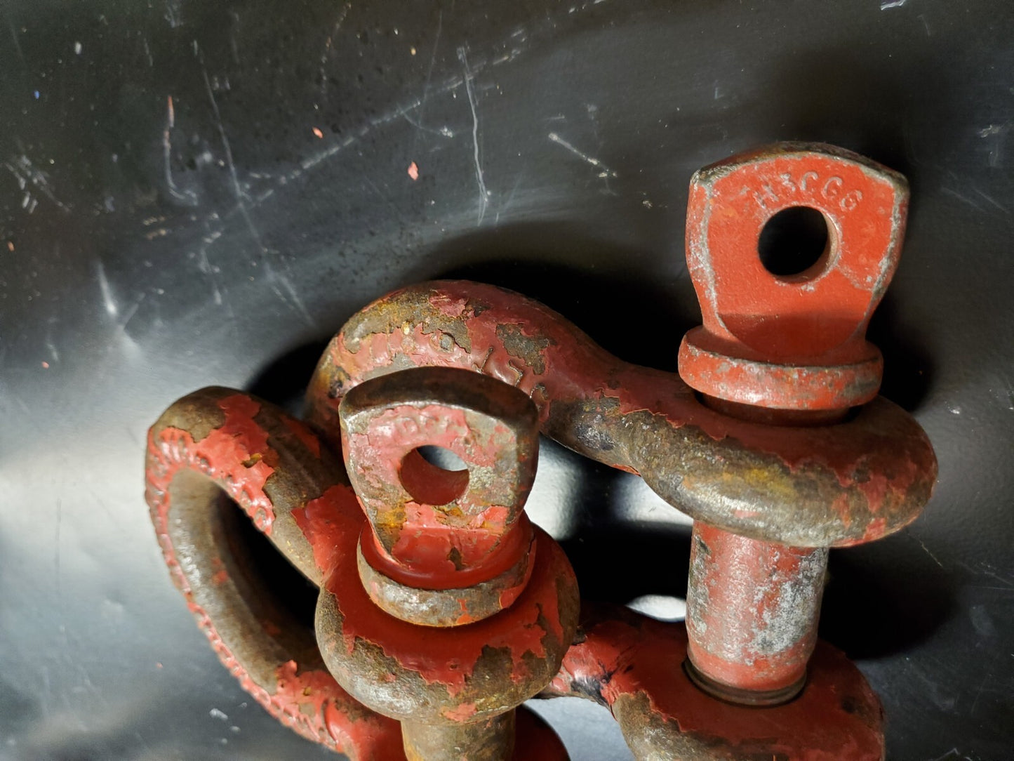 Lot of 2 ea. Crosby 7/8 in. Screw Pin Anchor Shackles 6-1/2 Ton UK
