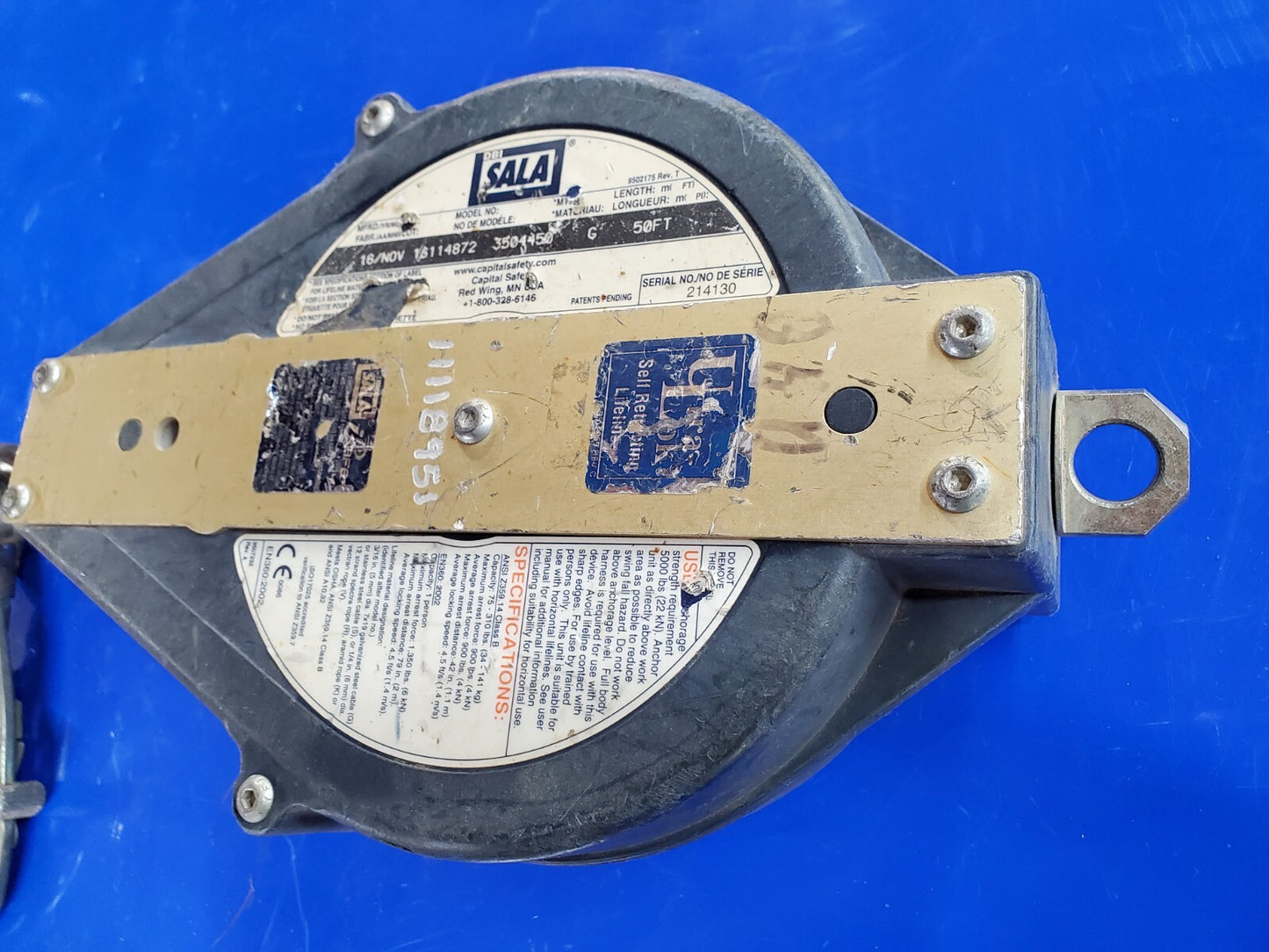 DBI Sala 50 FT Cable SRL 3504450 Ultra-Lok Self Retracting Lifeline