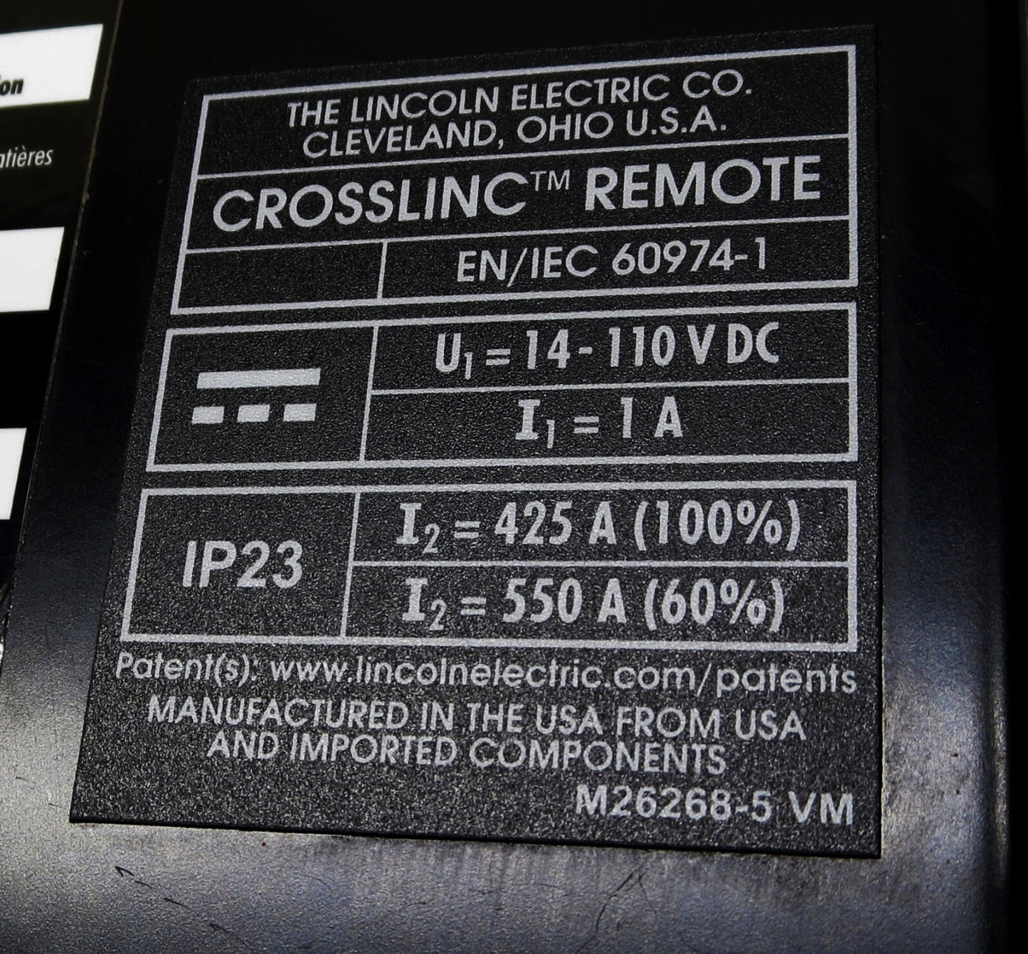 Lincoln CrossLinc Welding Remote Output Control K4345-1 Excellent Condition USA