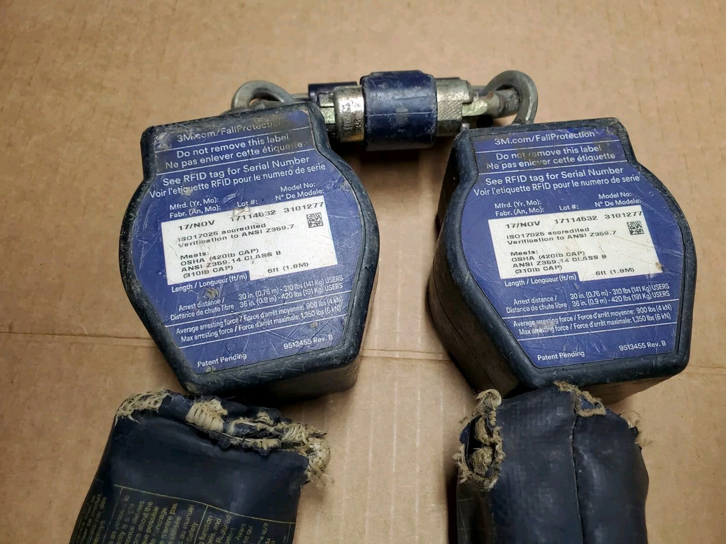 DBI Sala Nano-Lok 6' Web Twin SRL 3101277 Self Retracting Lifeline 2017