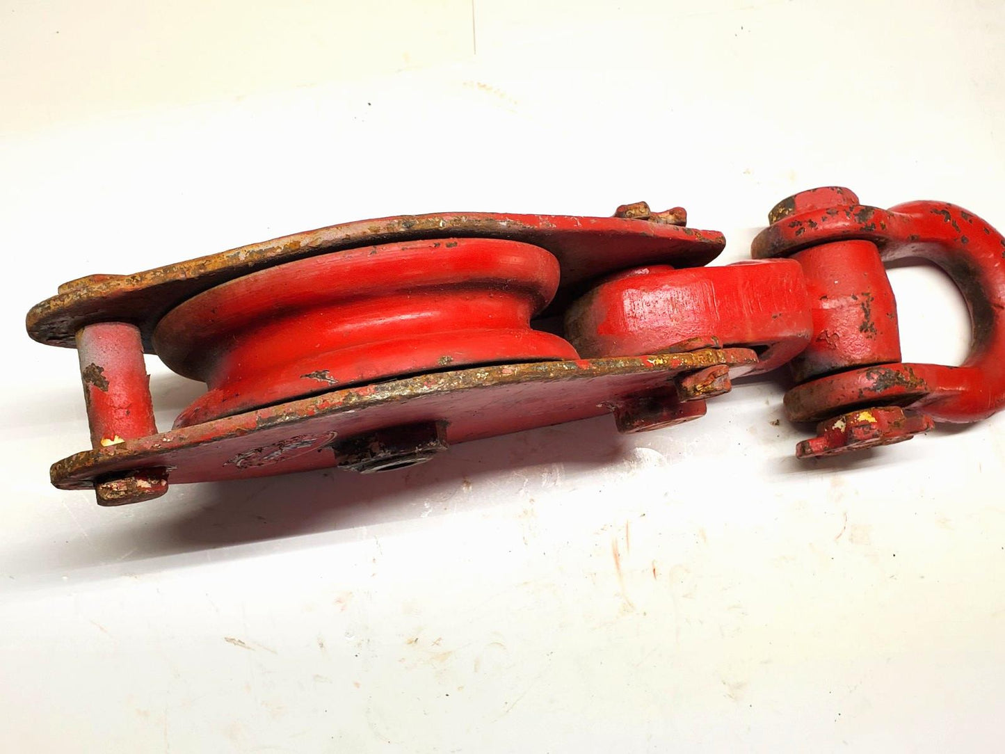 McKISSICK CROSBY 8" SNATCH BLOCK w/ SHACKLE 15 Ton 3/4 wire rope