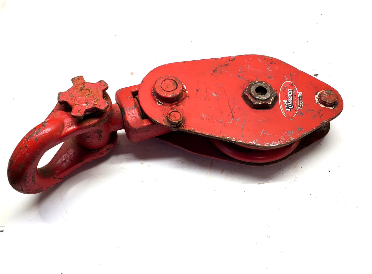 McKISSICK CROSBY 8" SNATCH BLOCK w/ SHACKLE 15 Ton 3/4 wire rope