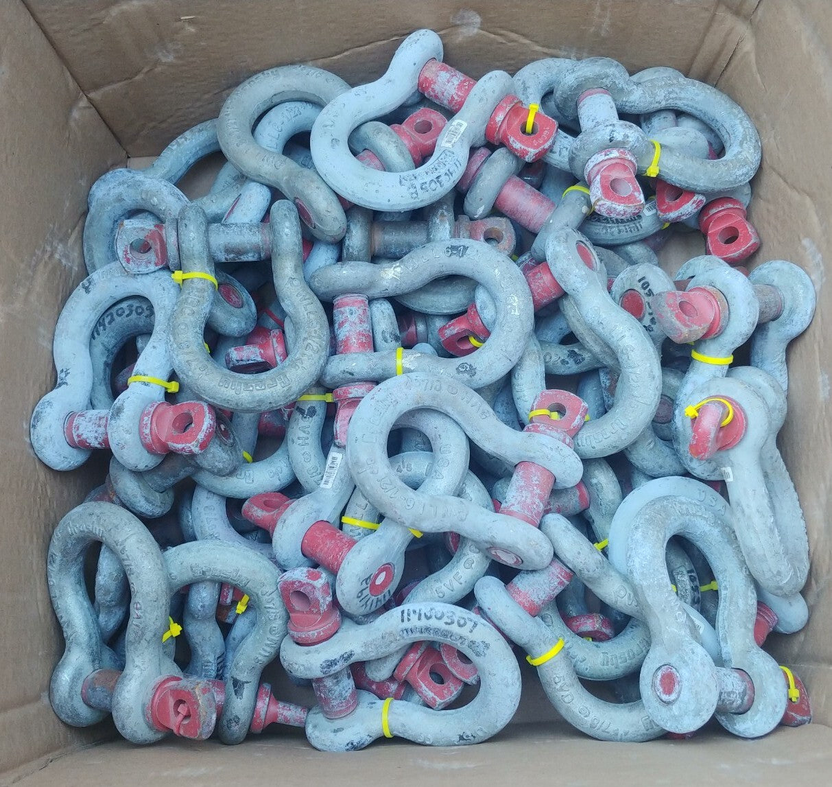 Lot of 4 ea. Crosby 7/8" Screw Pin Anchor Shackles 6-1/2 Ton 1018516 G-209 USA