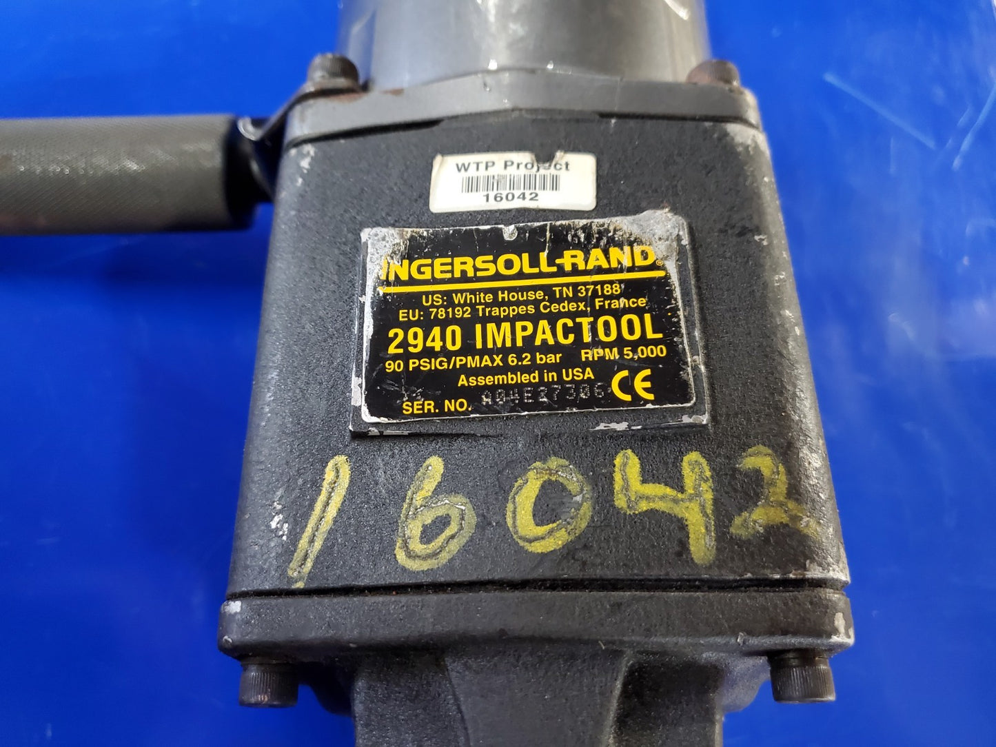 Ingersoll Rand 2940B2 Impact Wrench 1 In. Drive Torque Tested USA A04E27306