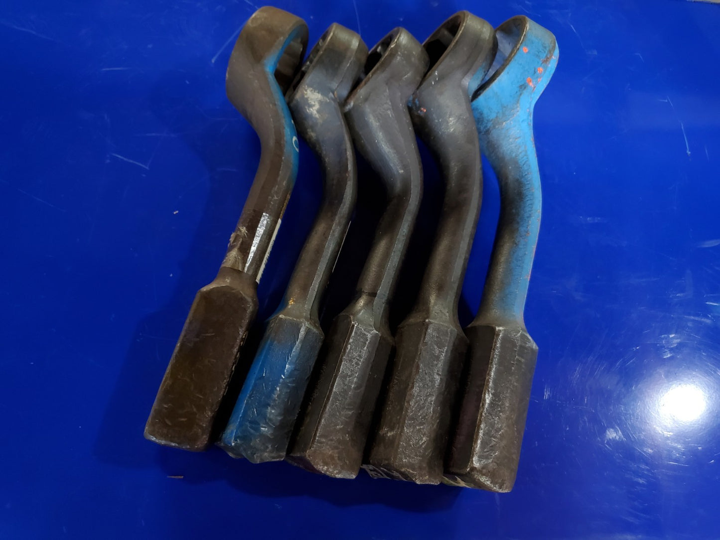 Lot Of 5 Wright & Armstrong Offset Striking Wrenches 2-1/8 to 2-9/16 USA