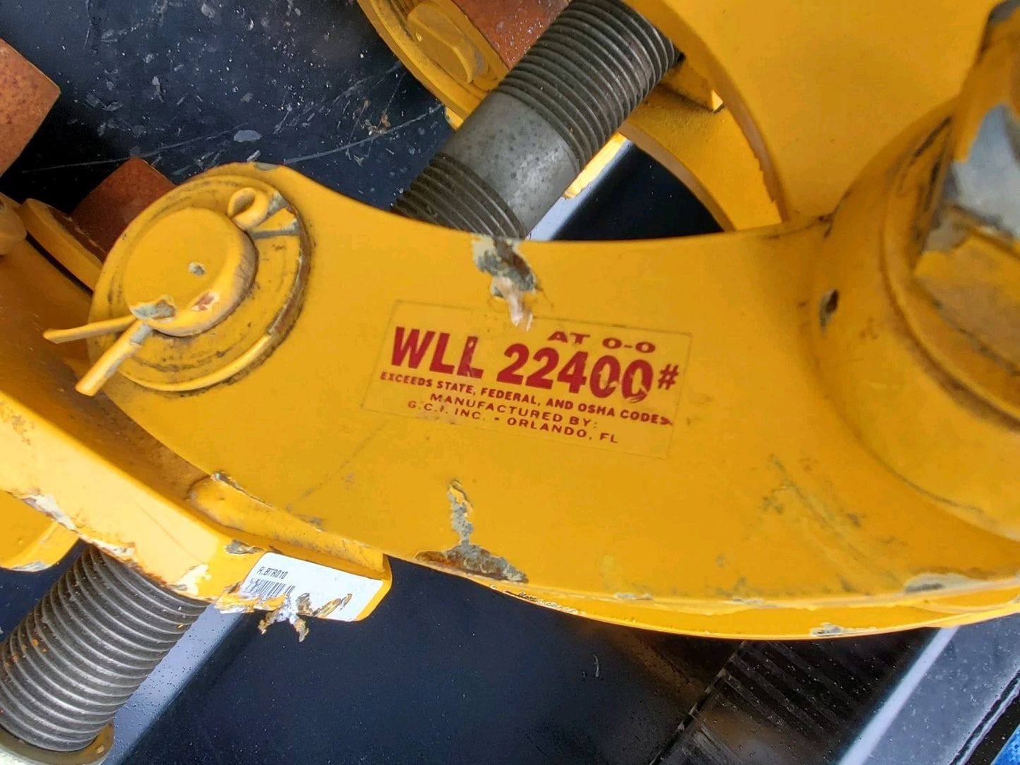 SuperClamp B3 22,400 LBS WLL 6-12 in. Beam Clamp Trolley B-3 S/N 17063 USA