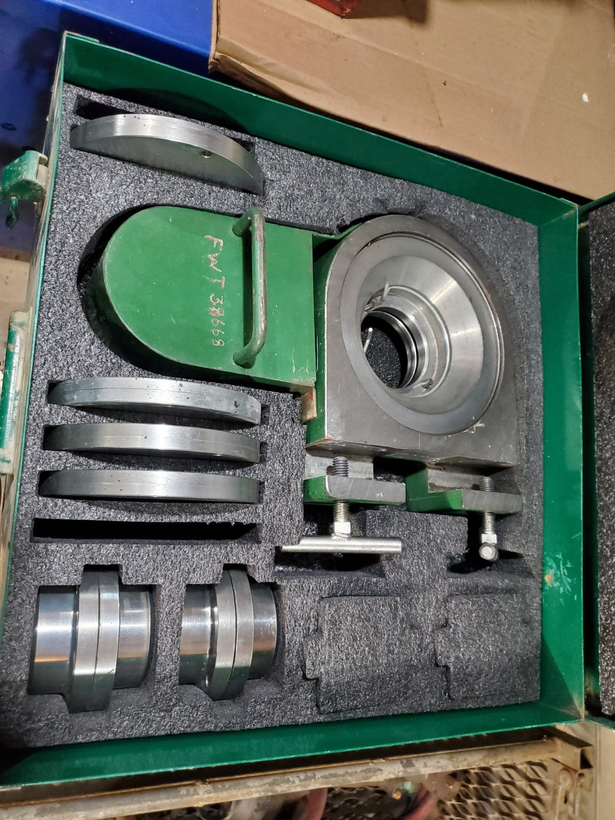 Skidmore MS Bolt Tension Calibrator 5/8, 3/4, 7/8, 1" Bushing & Plate Sets