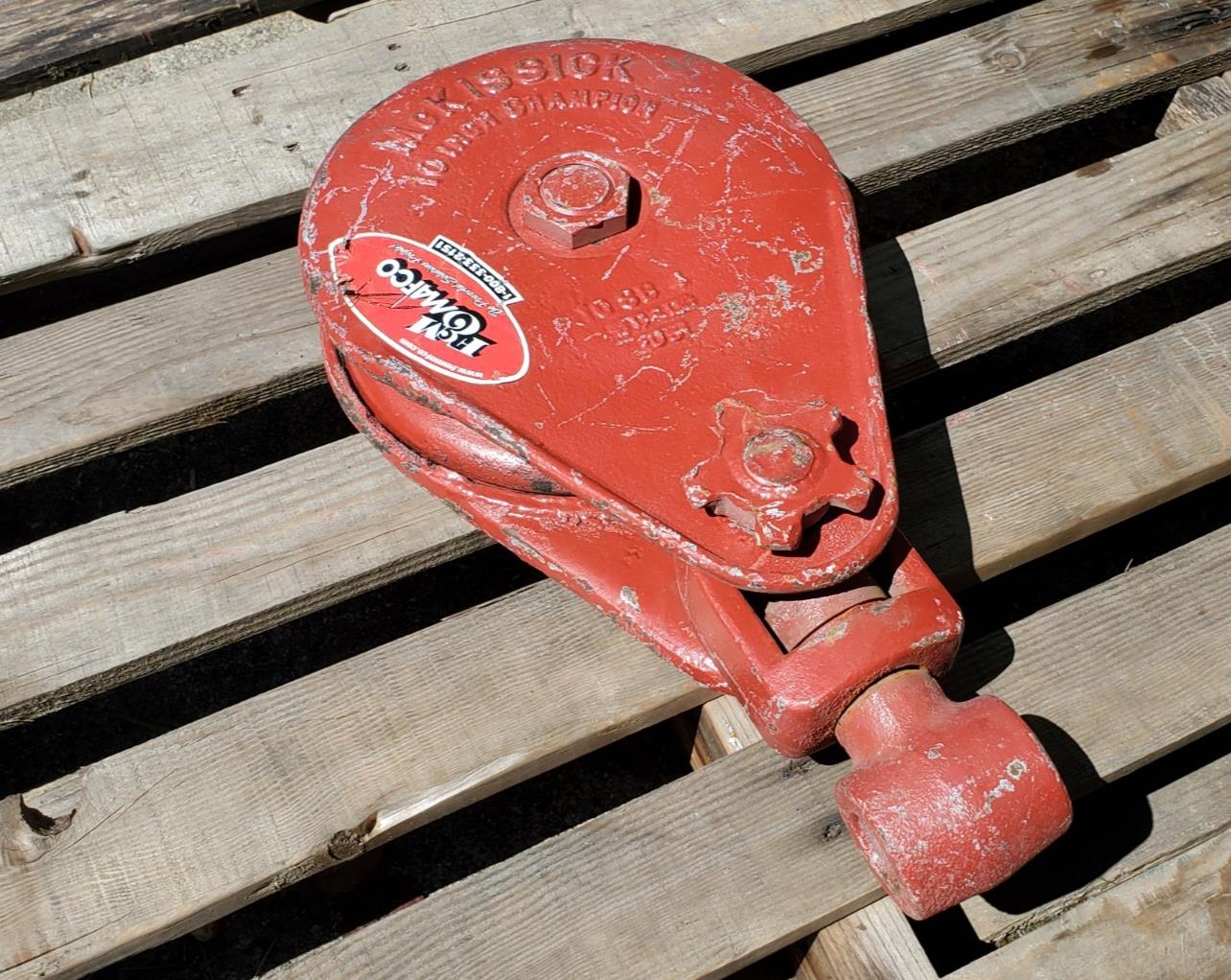 McKissick 25 Ton Snatch Block 10" BB No 421 CHAMPION (Crosby) Made In USA