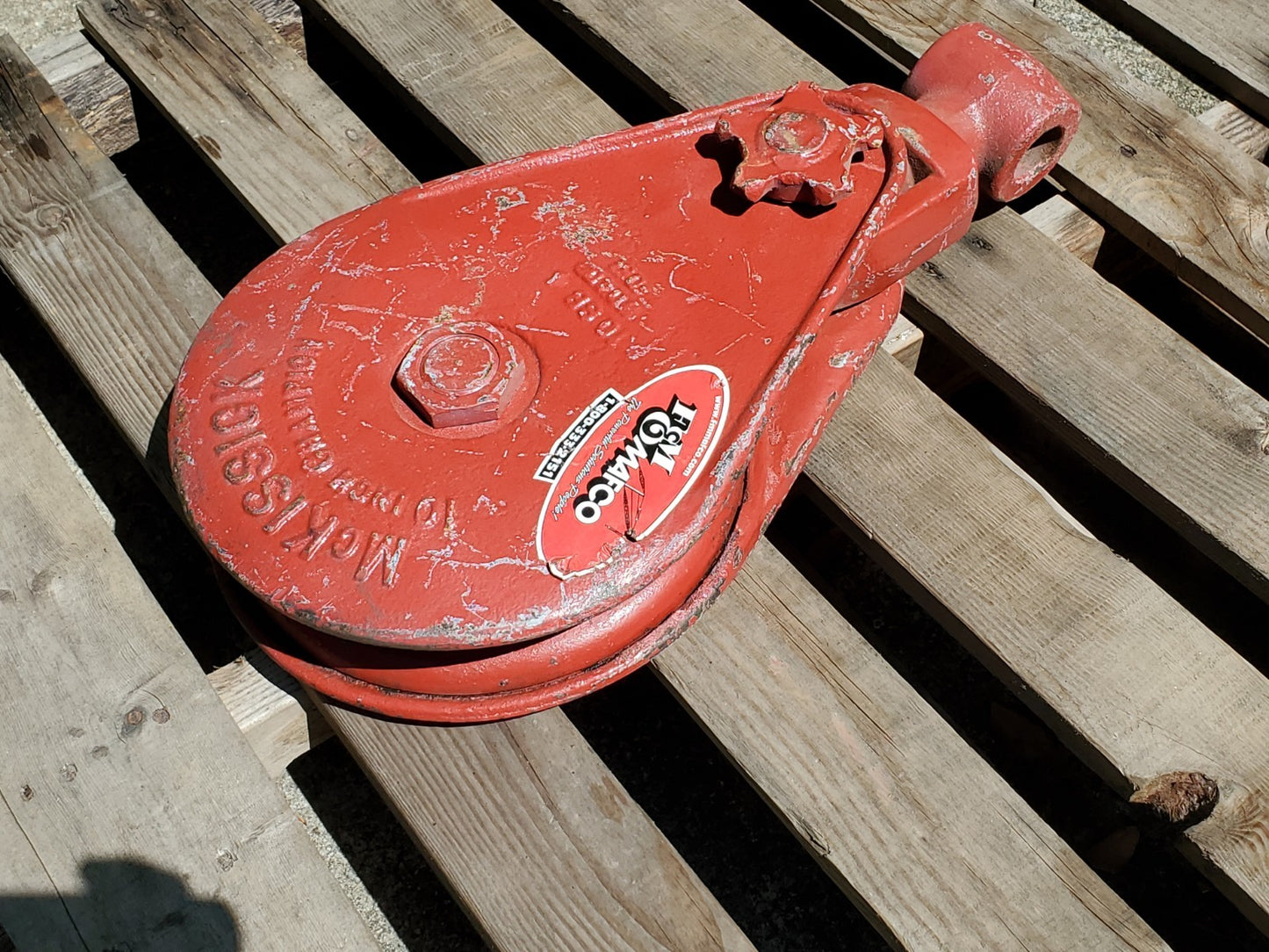 McKissick 25 Ton Snatch Block 10" BB No 421 CHAMPION (Crosby) Made In USA