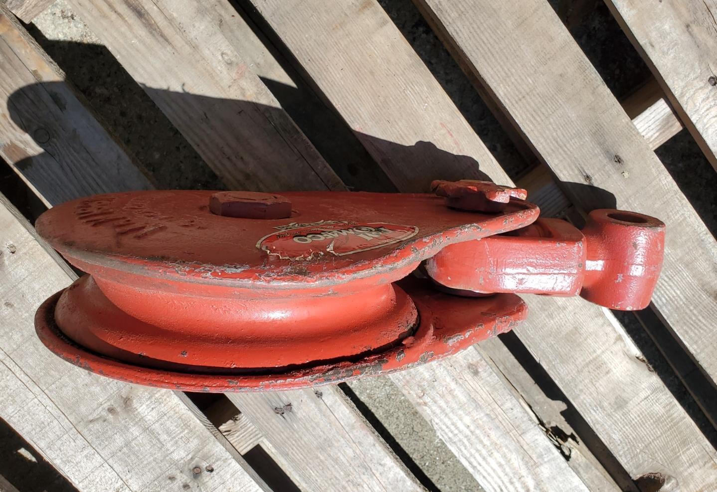 McKissick 25 Ton Snatch Block 10" BB No 421 CHAMPION (Crosby) Made In USA