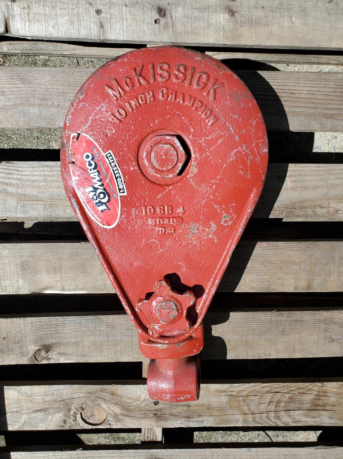 McKissick 25 Ton Snatch Block 10" BB No 421 CHAMPION (Crosby) Made In USA