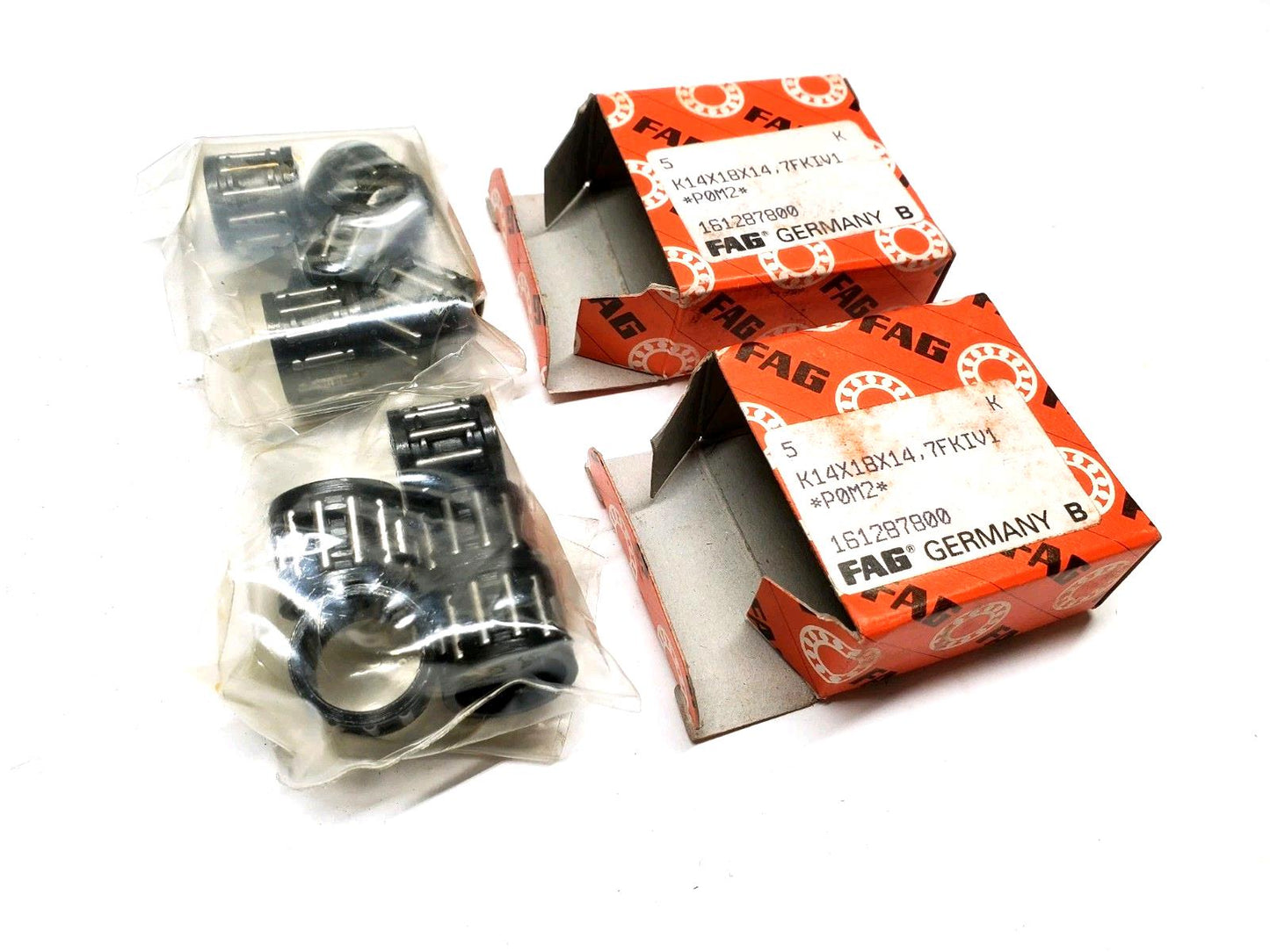 FAG Needle Roller Bearings LOT OF 10 PCS (2 Boxes) K14x18x14 7FKIV1 P0M2 Germany