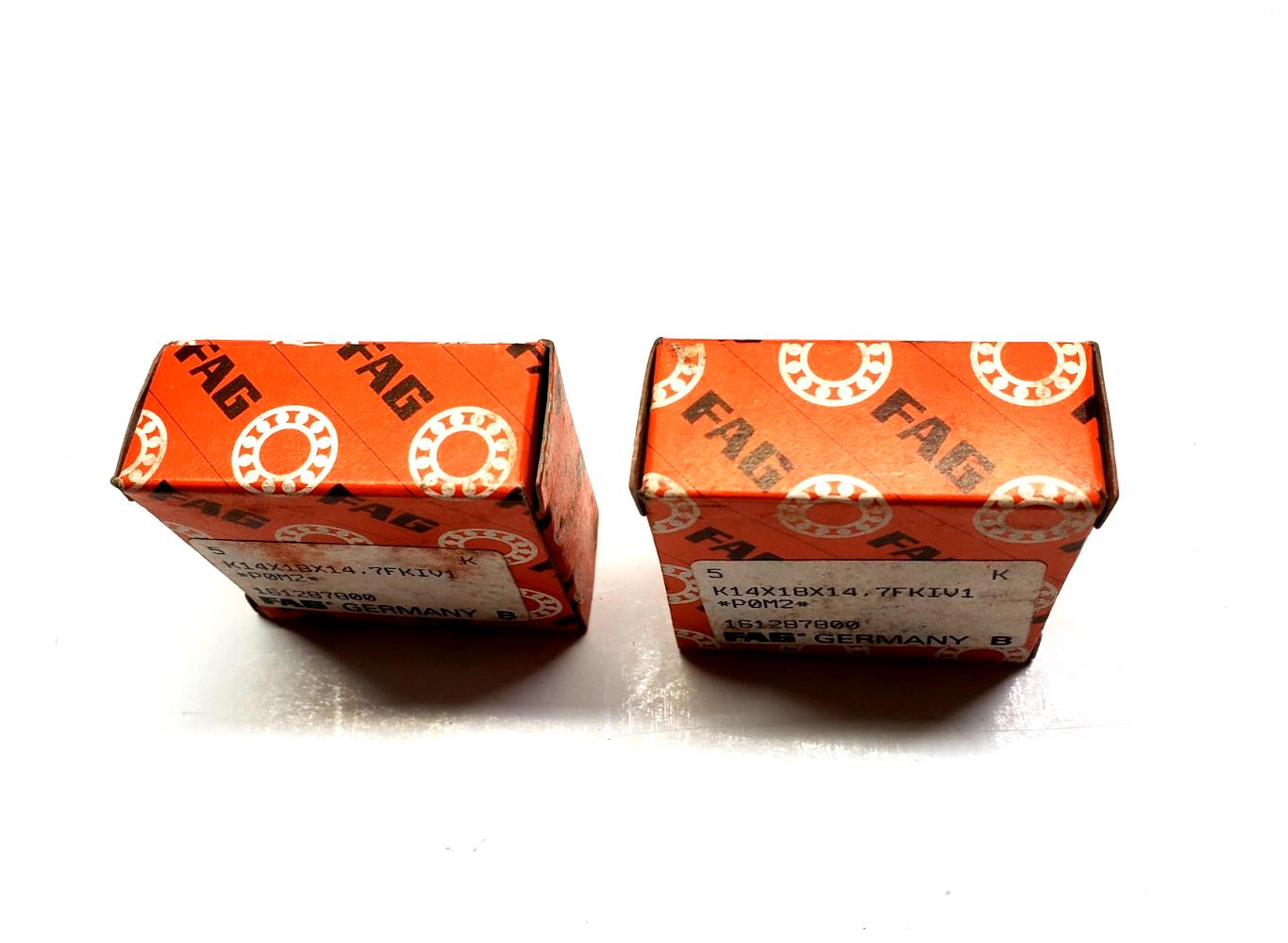 FAG Needle Roller Bearings LOT OF 10 PCS (2 Boxes) K14x18x14 7FKIV1 P0M2 Germany