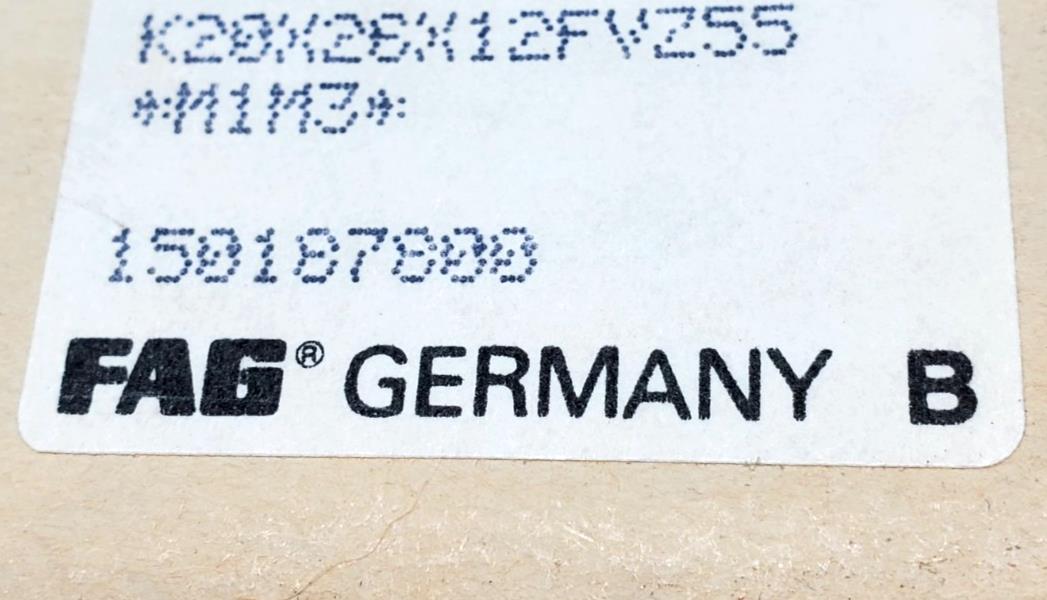 1 EA. Needle Roller Bearings FAG Germany K20x26x12 FVZ55 20mm x 26mm x 12mm