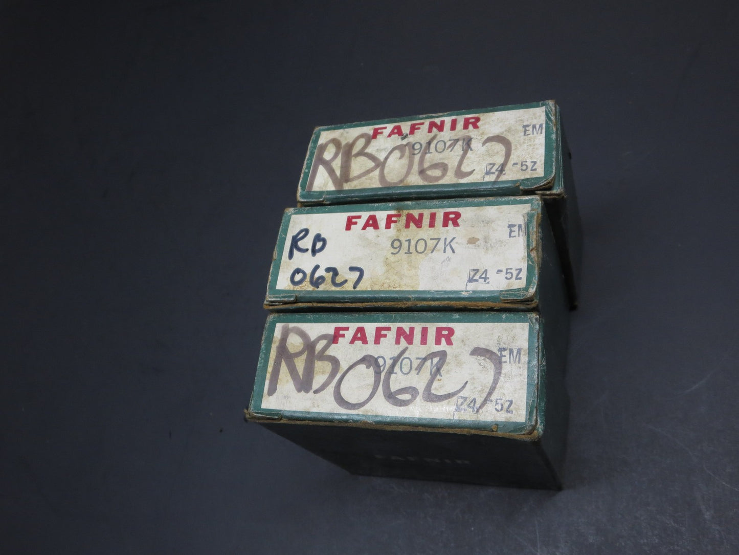 LOT OF 3 New Sealed FAFNIR 9107K Bearings 35x62x14 mm (6007) Made in JAPAN