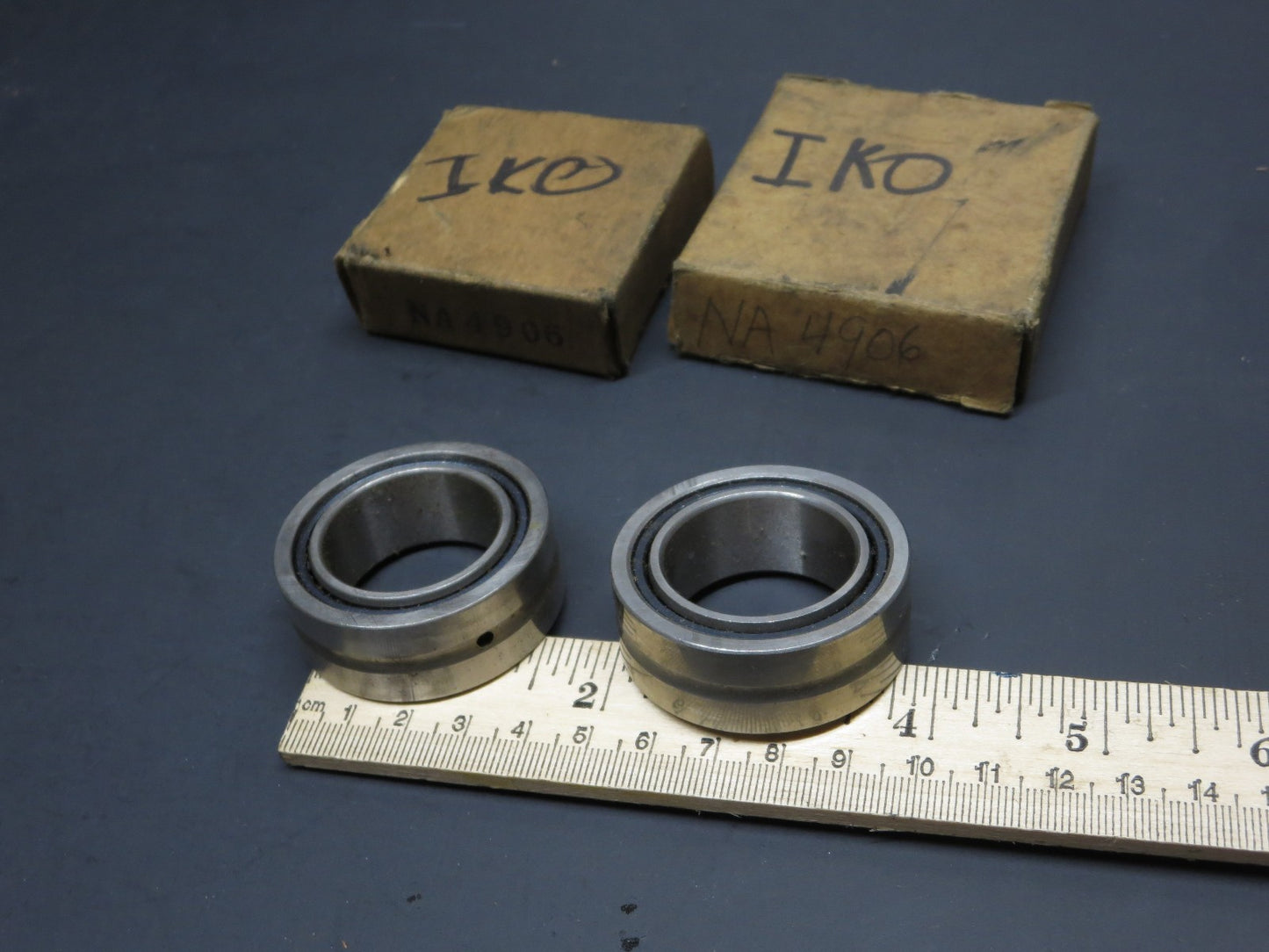 LOT of 2 pcs IKO NA4906 Machined Needle Roller Bearings - Paper MILL NOS