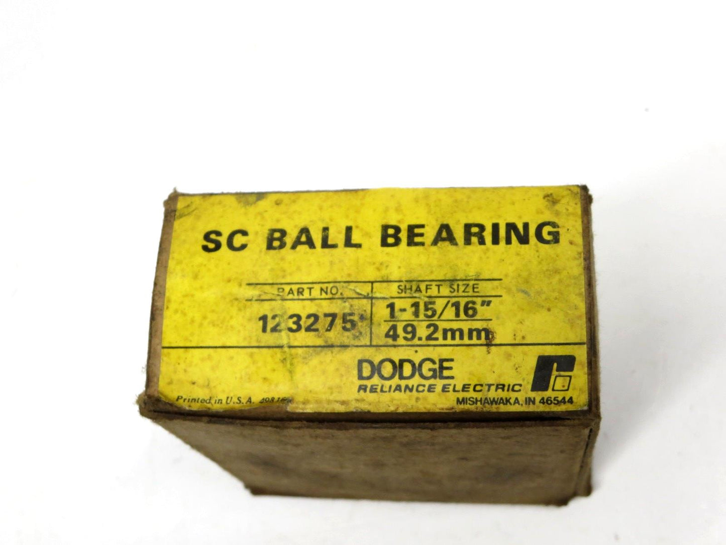 Dodge 123275 1-15/16 Shaft Ball Bearing Insert NOS w/ Box, Manual, Set Screws SC