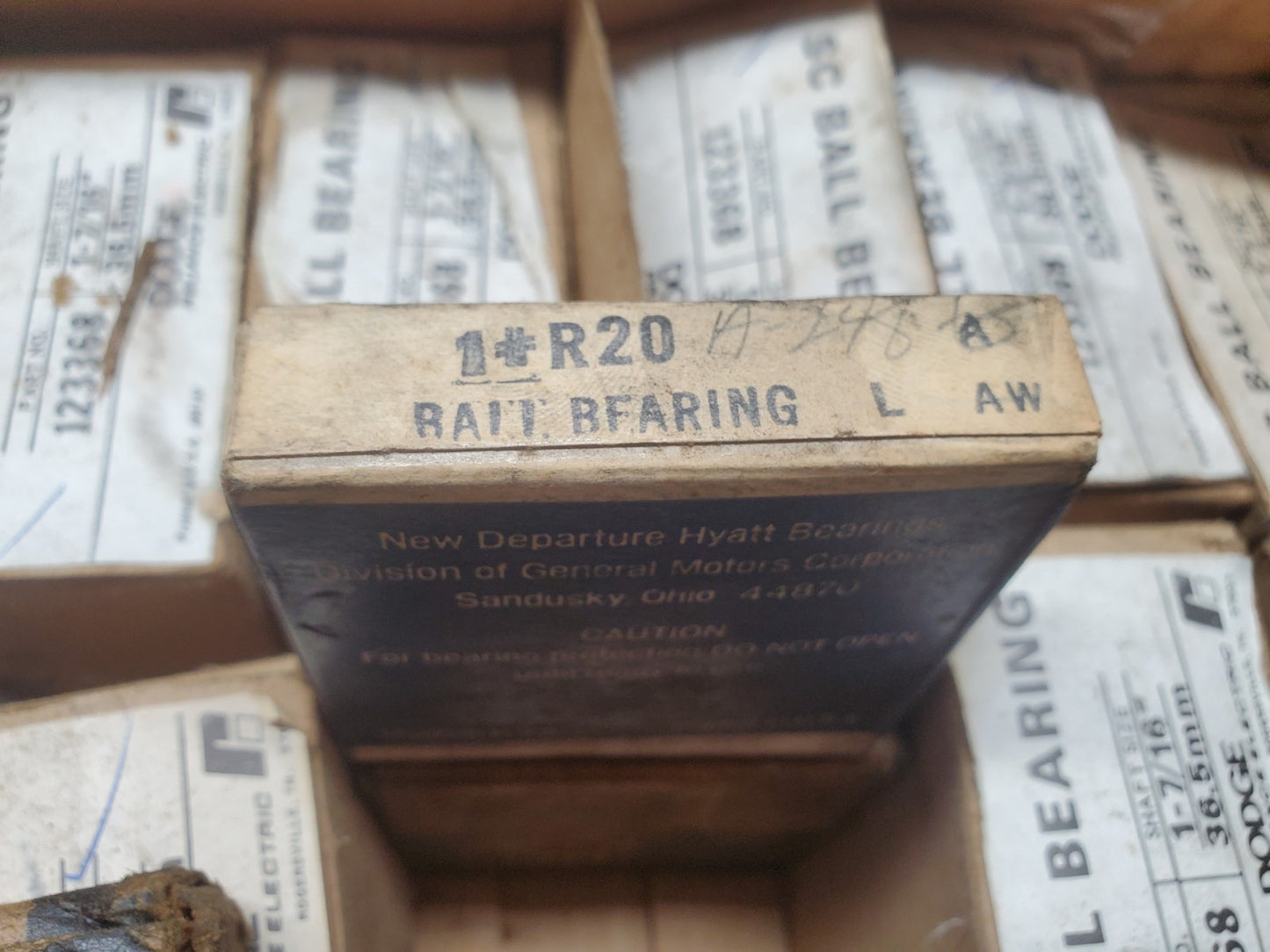 NDH Delco Ball Bearing R20 (1#R20) New Sealed Box Made In USA