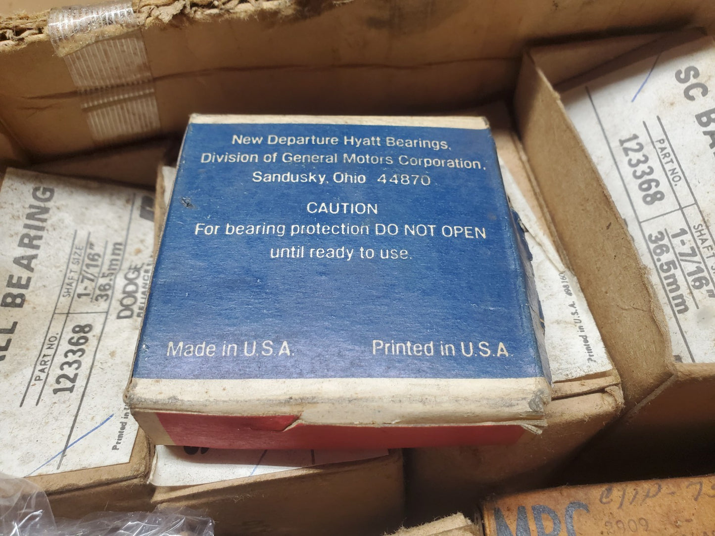 NDH Delco Ball Bearing R20 (1#R20) New Sealed Box Made In USA