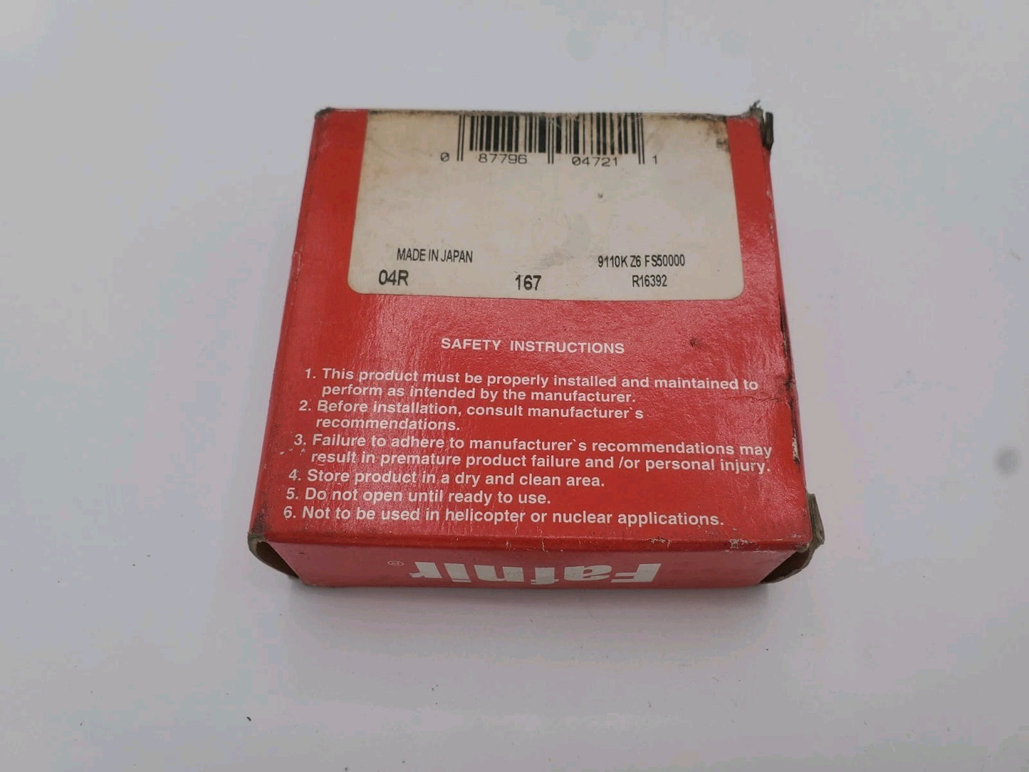 Torrington Fafnir 9110K Radial Deep Groove Ball Bearing 50mm Bore Sealed New
