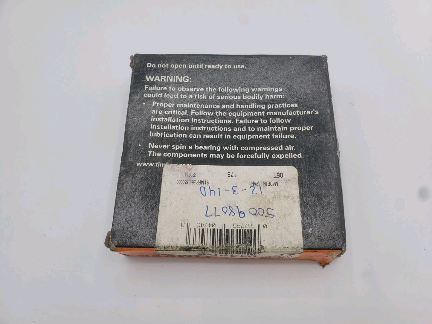 Timken Deep Groove Ball Bearing, 70mm x 110mm x 20mm 9114PP