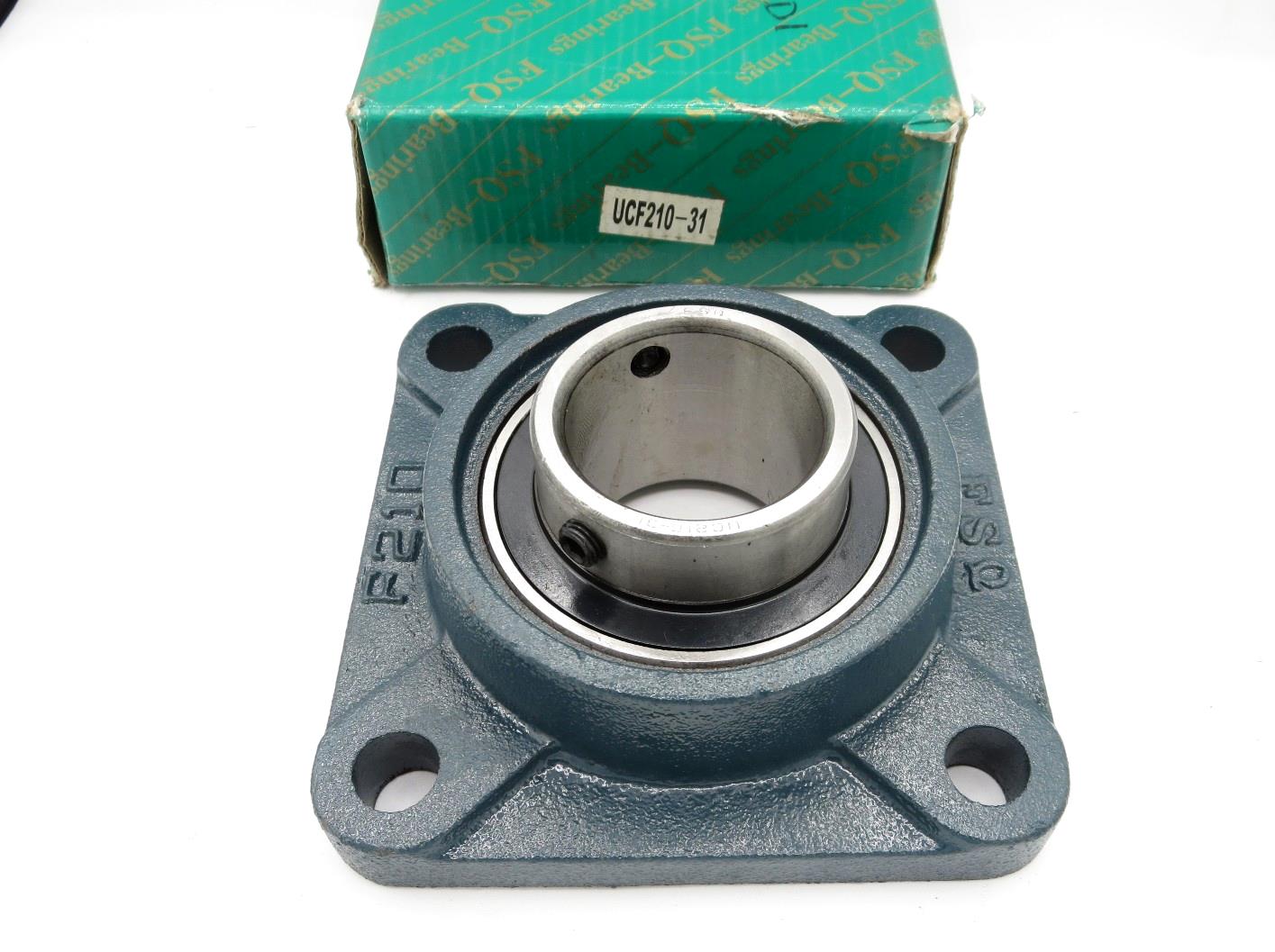 FSQ UCF210-31 Ball Bearing Flange Unit 1-15/16 in. Shaft 4-Bolt Taiwan