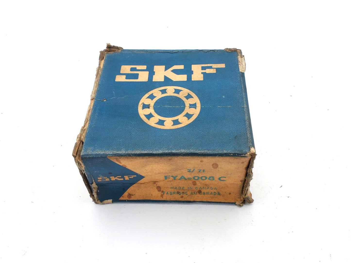 FYA008C SKF 4 Bolt Flange Bearing FYA 008 C w/ Collar & Instructions F4B 201-TF