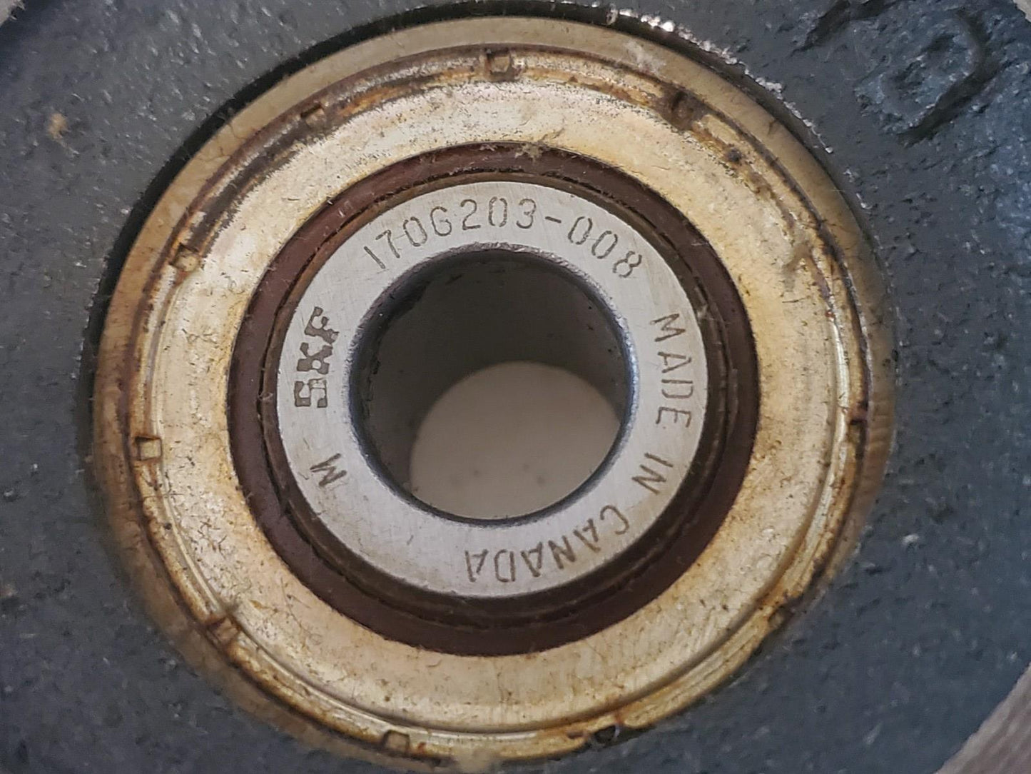 FYA008C SKF 4 Bolt Flange Bearing FYA 008 C w/ Collar & Instructions F4B 201-TF