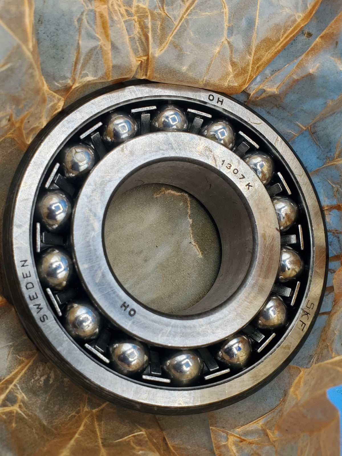 1307K SKF Tapered Bore Self-Aligning Ball Bearing 35X80X21 MM NOS