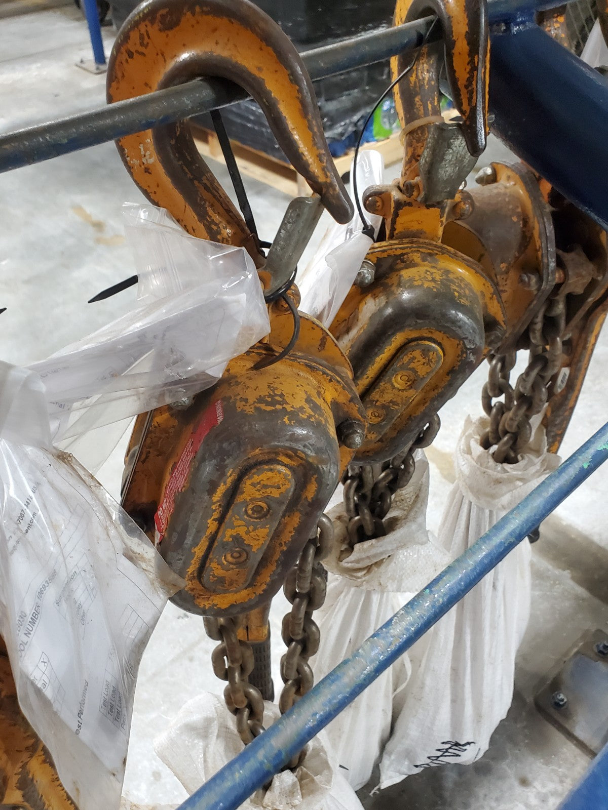 1 ea. Harrington LB030-20 Lever Hoist 6,000 lb Capacity 20 Ft Lift