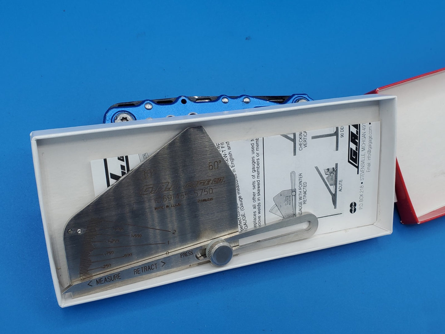 G.A.L. Gage Skew-T Gauge # 9A Made in USA NOS