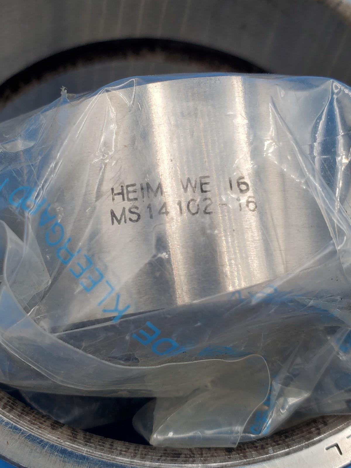 HEIM WE-16 MS14102-16 Bearing Plain Self Aligning Self Lube Wide Chamfered, USA