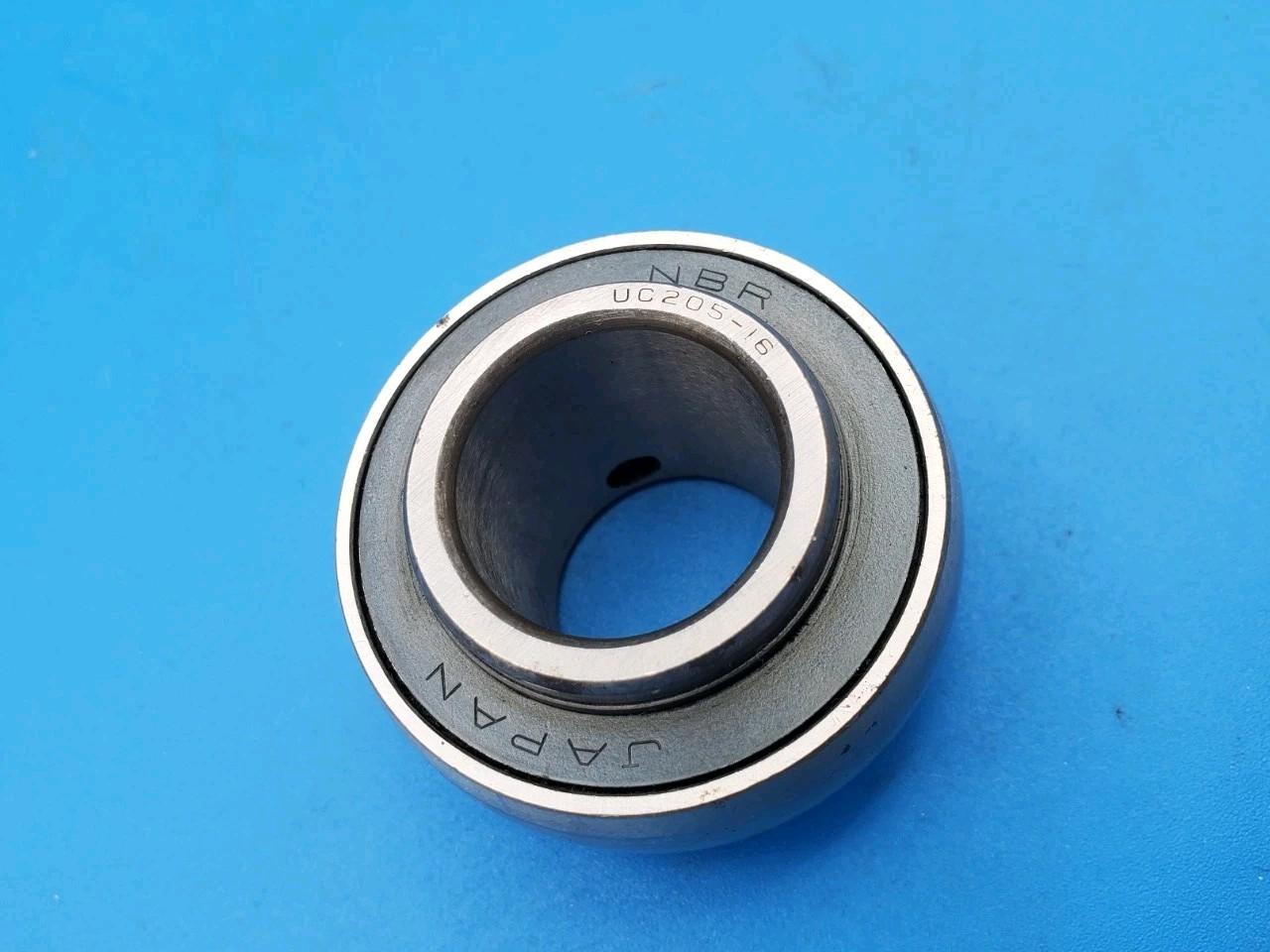 NBR UC205-16 Insert Bearing 1" Bore Spherical OD Set Screws MADE IN JAPAN