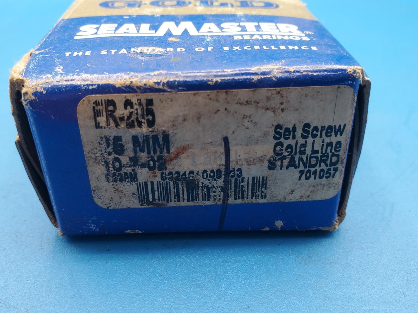 SealMaster Gold Line ER-205 Insert Bearing 25 MM ID NOS USA