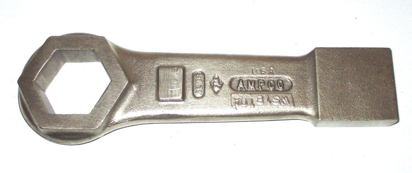 AMPCO 1-11/16" WS-1810A Hex Non-Sparking Flat Striking Wrench ALBR USA Made