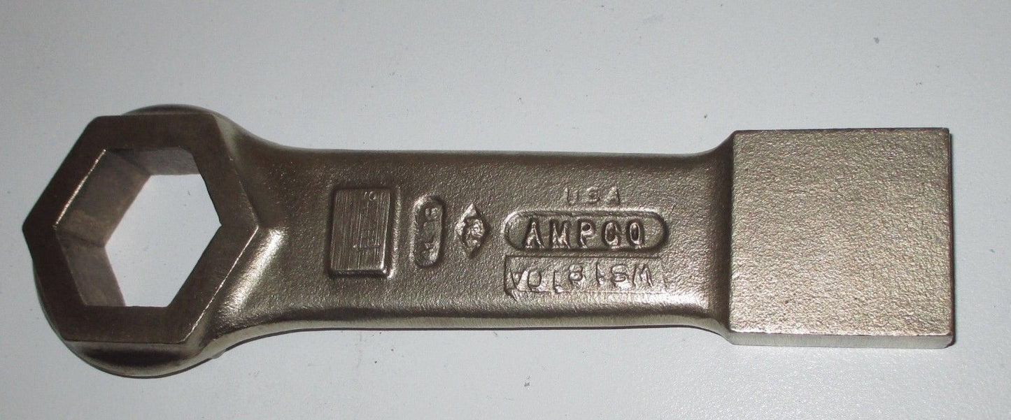 AMPCO 1-11/16" WS-1810A Hex Non-Sparking Flat Striking Wrench ALBR USA Made
