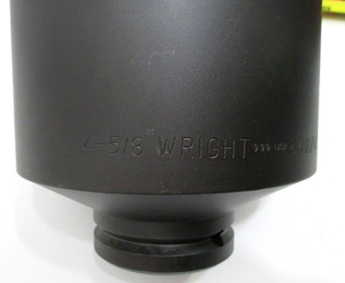 Wright Tool 84874 4-5/8" Impact Socket 1-1/2" Drive 6-Point 4-5/8 in Made in USA