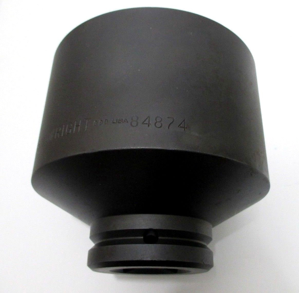 Wright Tool 84874 4-5/8" Impact Socket 1-1/2" Drive 6-Point 4-5/8 in Made in USA