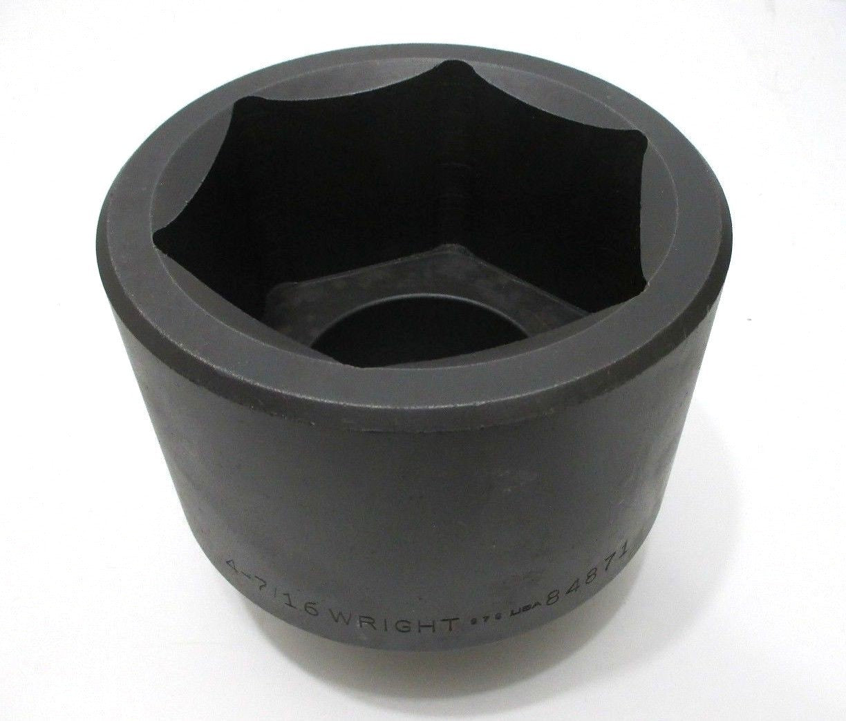 Wright Tool 84871 4-7/16" Impact Socket 1-1/2" Drive 6-Point 4-7/16 in. USA