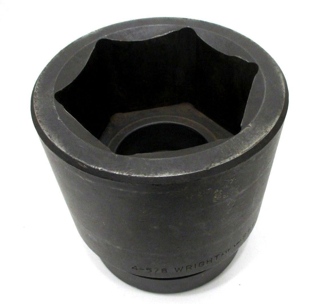 Wright Tool 85837 4-5/8" Impact Socket 2-1/2" Drive 6 Point 4-5/8 Excellent USA