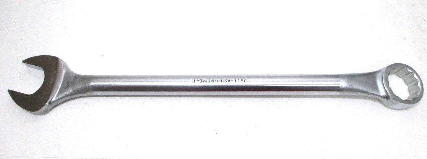 Wright Tool 1158 1-13/16" Combination Wrench 12 Point Combo Wrench MADE IN USA