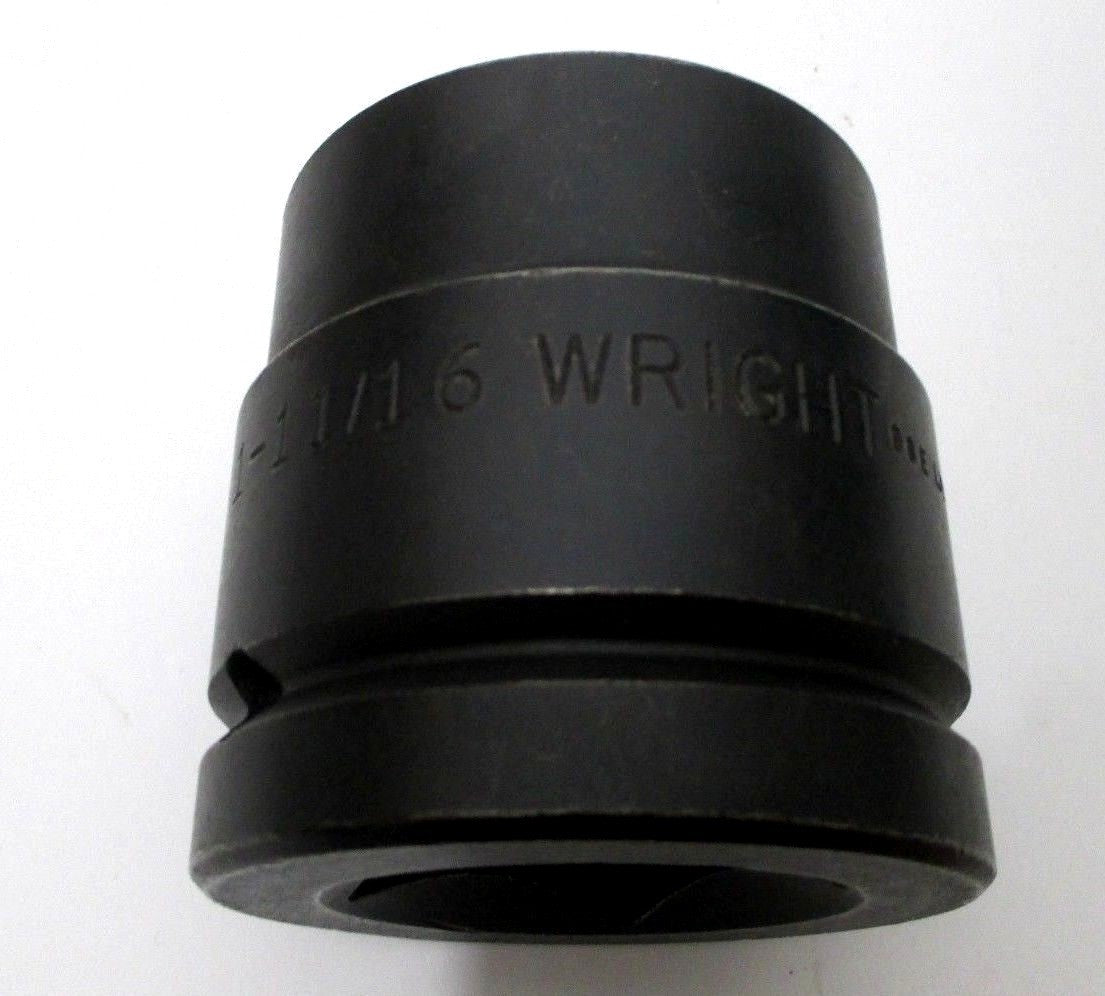 Wright Tool 1-11/16" Impact Socket 1-1/2" Drive 6-Point 1-11/16 in 84827 USA