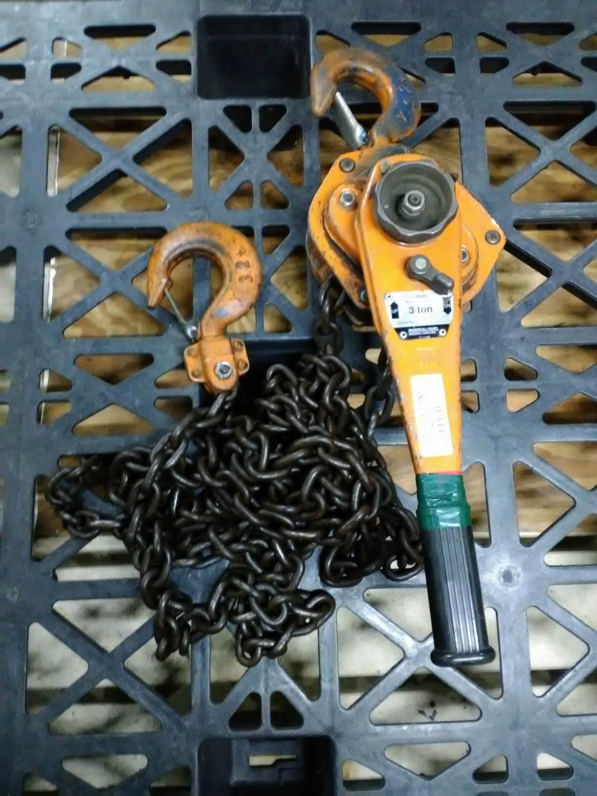 Ingersoll Rand LV600 3-Ton Lever Chain Hoist 20 FT Lift Classic LV-600-20