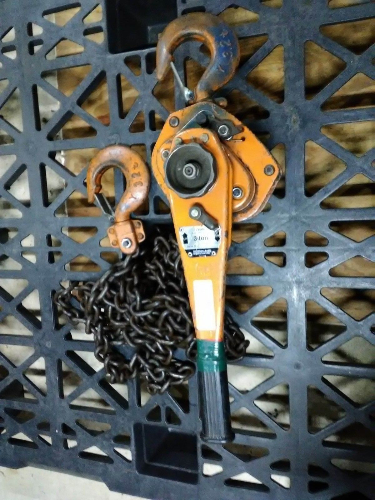 Ingersoll Rand LV600 3-Ton Lever Chain Hoist 20 FT Lift Classic LV-600-20