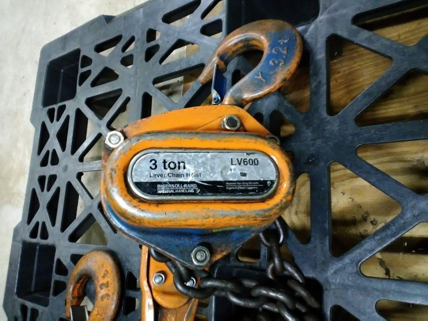 Ingersoll Rand LV600 3-Ton Lever Chain Hoist 20 FT Lift Classic LV-600-20
